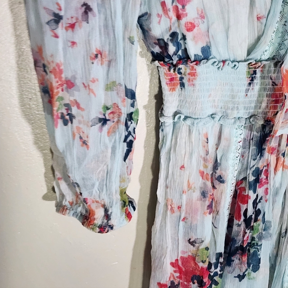 Sundance Garden Floral Chiffon Maxi Dress - Picture 5 of 7